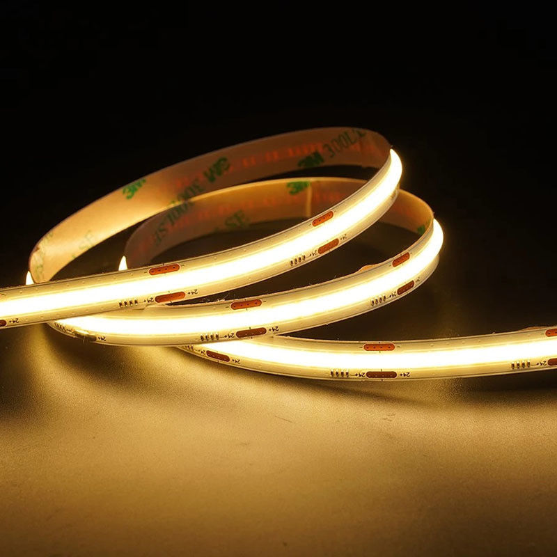 Ra 70/80/90 CCT COB Led Strip Light 8mm10mm 608leds 3000K-6500K για το ντουλάπι φώτων τηλεόρασης