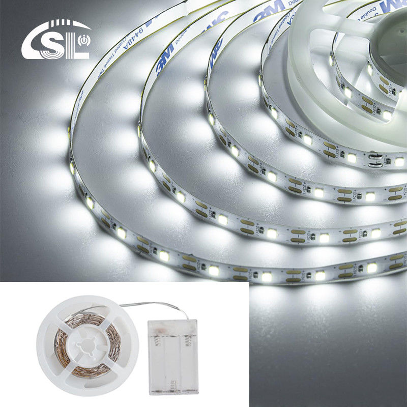 IP20 Αξιολογείται Υψηλή φωτεινότητα 5v 8mm 120leds 6500K Λευκό ευέλικτο ηλεκτροπλακέτο SMD2835 LED Strip Light