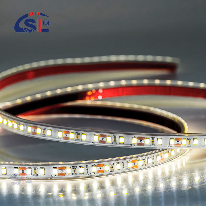 Αδιάβροχο IP67 12V 24V LED Strip Λευκό Ζεστό Λευκό 2835 120LEDs / m για εξωτερική διακόσμηση κήπου