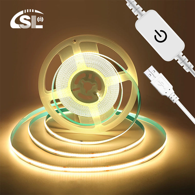 5V DC Input Copper Material COB 320LEDs IP20 Ra 90 LED Light Strip για φωτισμό στο σπίτι