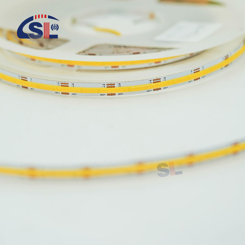 Αδιάβροχο 24v COB 320Ds 8mm Ra 80 CCT Τριχρωματική λωρίδα φωτισμού LED Cob