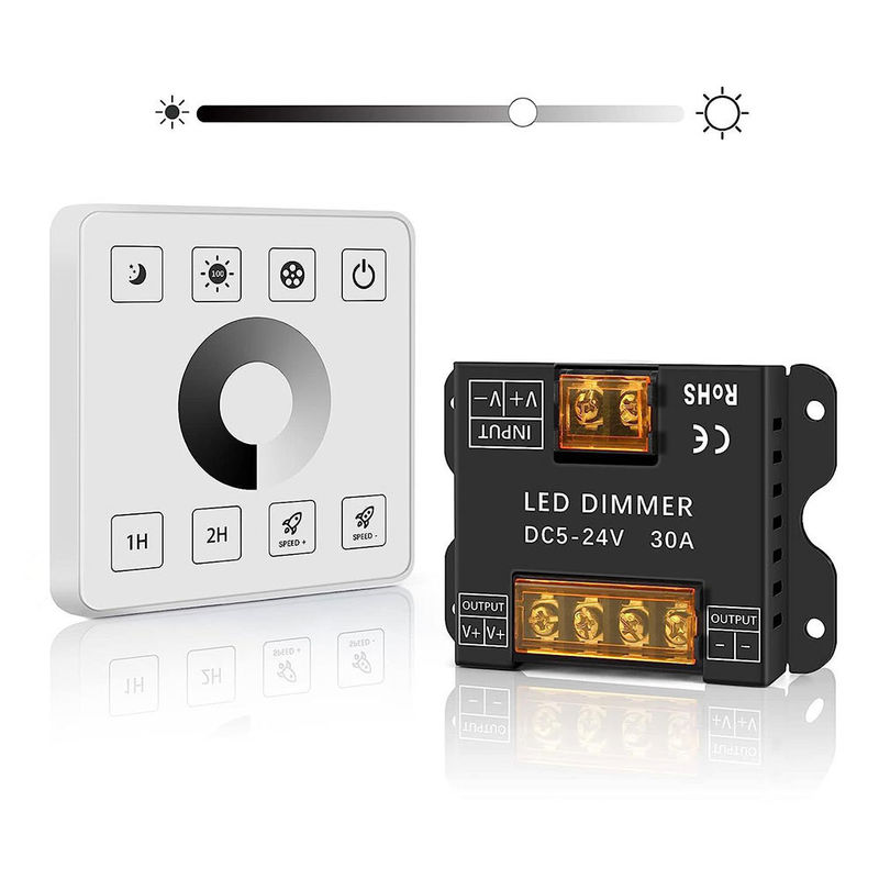 Ασύρματος ελεγκτής φωτισμού LED RF Touch Panel για μονοχρωματικά διχρωματικά και RGB φώτα