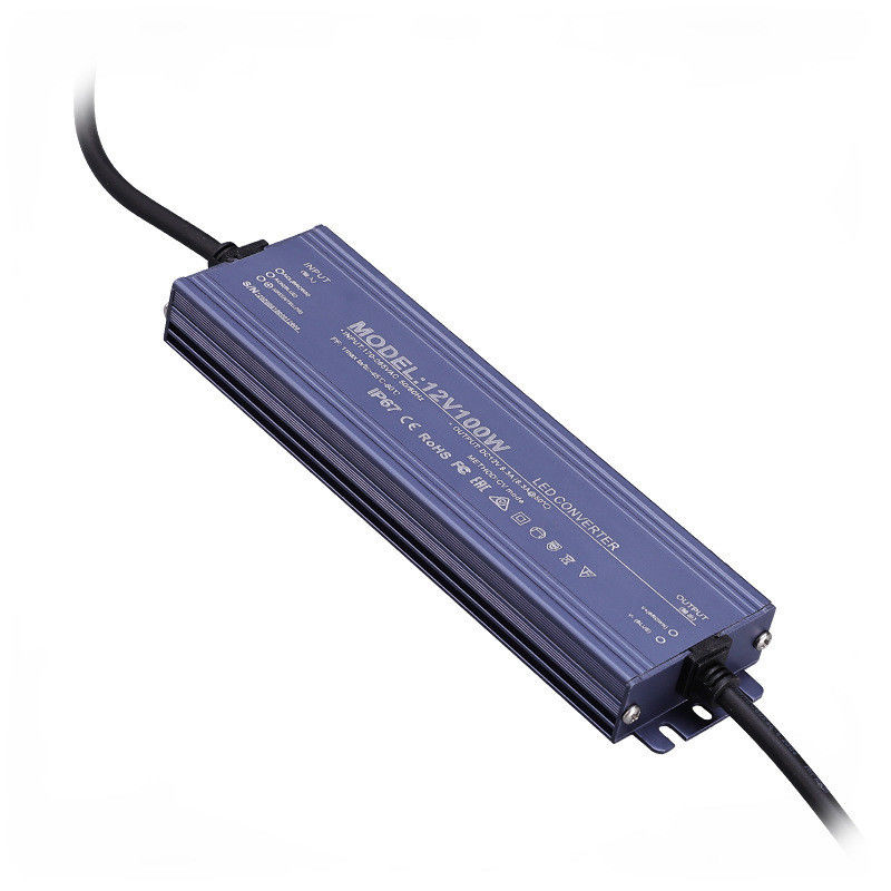 Υπερ- λεπτός 12V/24V 2.5A -25A 60w 100w 200w 300w 400w IP68 Αδιάβροχος μετασχηματιστής ισχύος