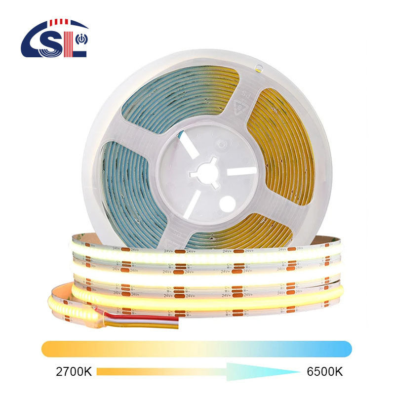3000k 4000k 6500k CCT 3 Dimmable Cob Led Strip Light Για ντουλάπι κουζίνας Αδιάβροχο IP20