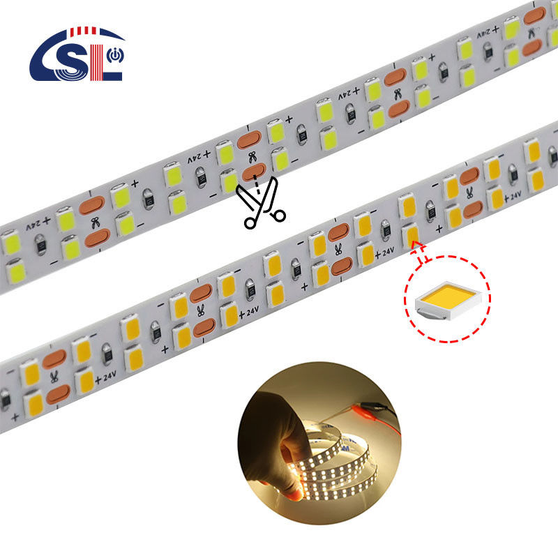 120 LED διπλής σειράς LED ταινία για ξενοδοχείο μπάνιο καθρέφτης 12V 5MM 2835 καθρέφτης ζεστό λευκό