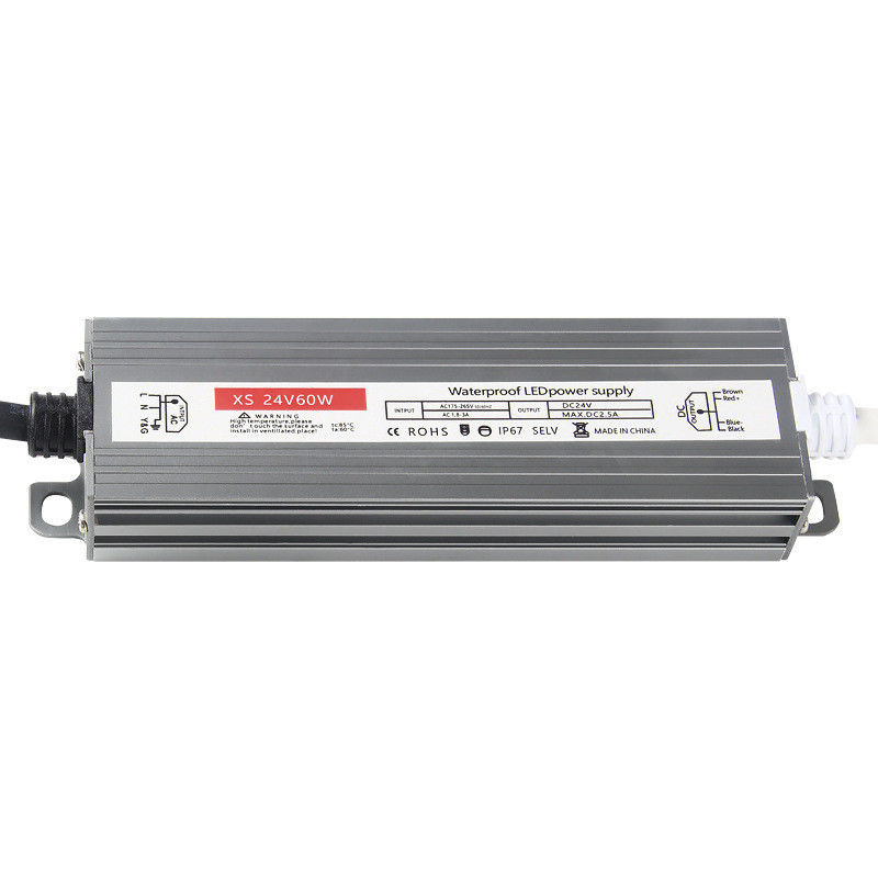 Ενιαία έξοδος Αδιάβροχος οδηγός LED 60-400W AC180-264V DC 12V 24V Διακόπτης τροφοδοσίας