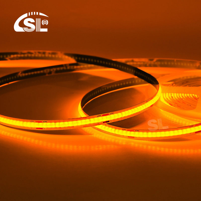 Ηλεκτροπίνακα COB 24v COB 320Ds 8mm Ra 85 Χρυσή κίτρινη λωρίδα φωτισμού για οικιακό φωτισμό