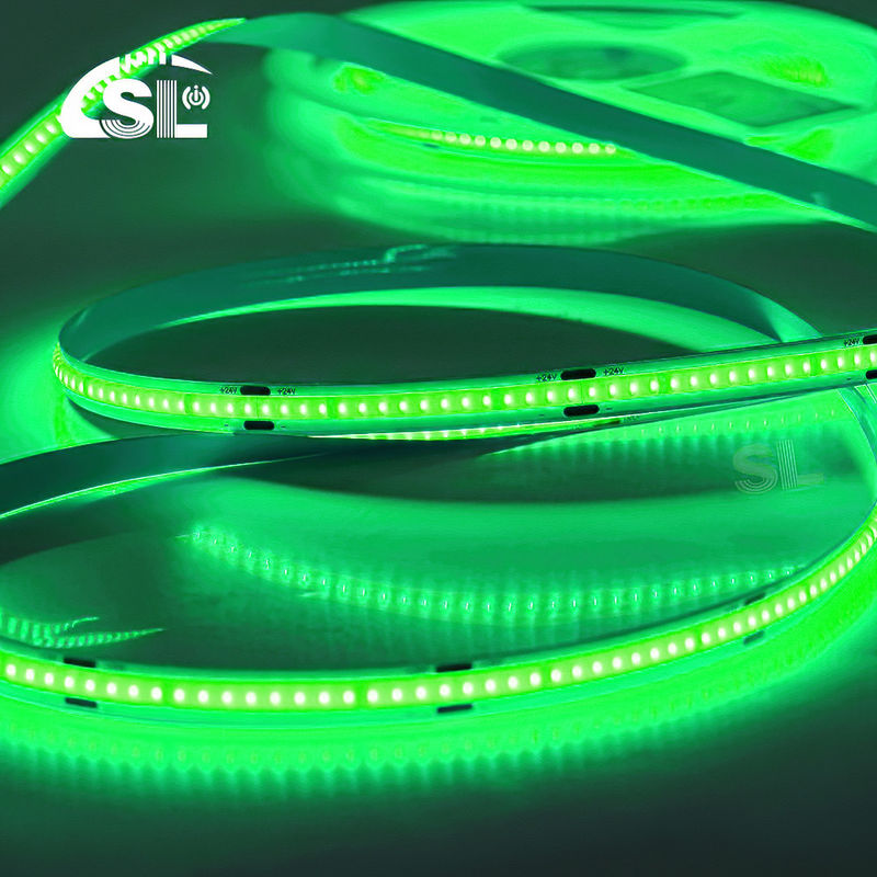Ηλεκτροπίνακα COB 24v COB 320Ds 8mm Ra 85 Πράσινη λωρίδα φωτισμού LED -20 - 45°C