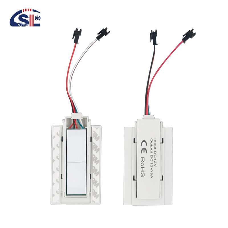 Διπλό κλειδί Dimmer Defogger Touch Switch Sensor Για φωτισμένο καθρέφτη μπάνιου 12v 5A 60W Τρία χρώματα LED Smart