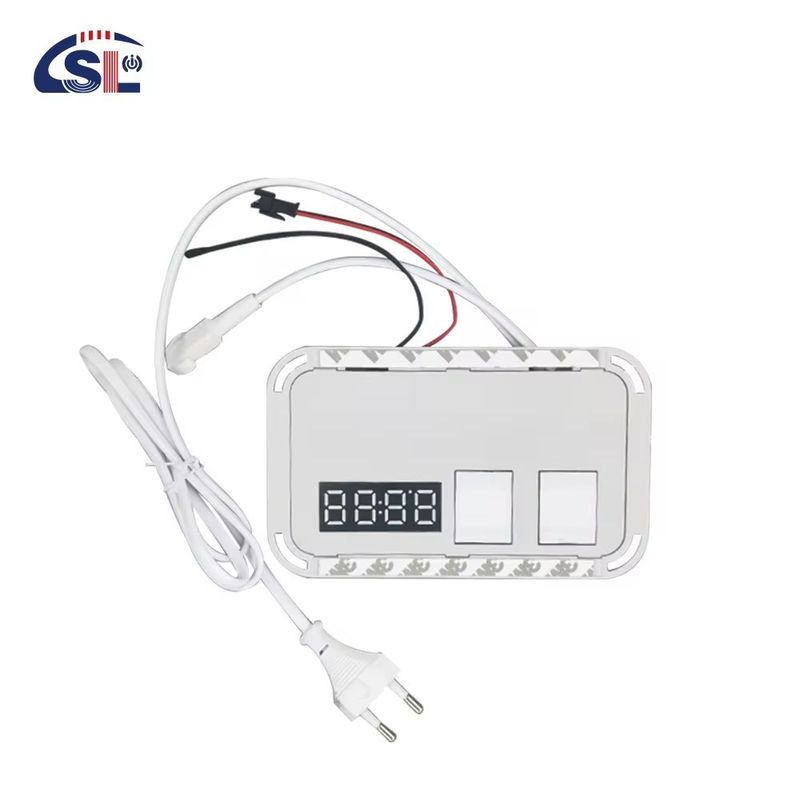60W Μίνι Smart Mirror Touch LED Light Switch με Defogger DC12V Δείκτης χρόνου και θερμοκρασίας